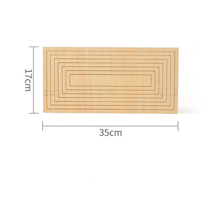 Concentric Wooden Shape Guides for Clay Work
