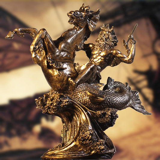 Poseidon-Themed Figurine