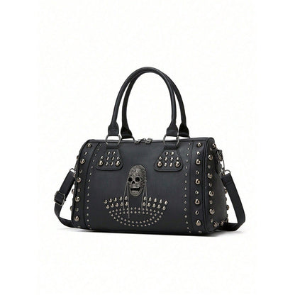 Gothic Skull Studded Handbag