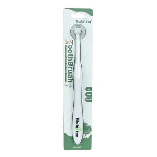 Round-Head Pet Toothbrush with Slim Handle - View 1