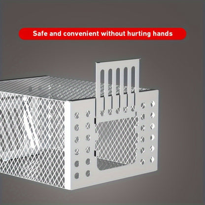 Automatic Metal Rat Trap, Continuous Capture Reusable Cage, Sturdy & Durable Pest Control, Effective Rat Catcher for Home