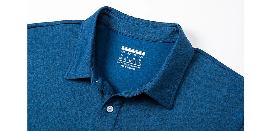 Men's Heathered Short-Sleeve Polo Shirt