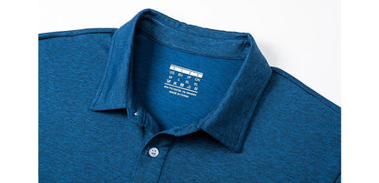 Men's Heathered Short-Sleeve Polo Shirt