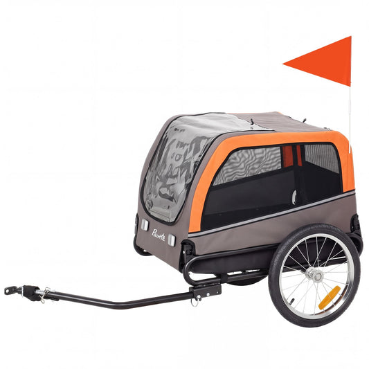 Pet Bicycle Trailer with Front and Rear Openings - View 1