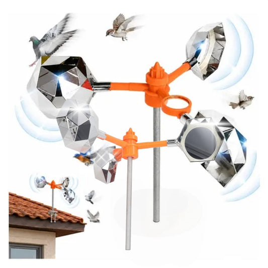 2pcs Wind-Driven Bird Repellers, Bird Deterrent Devices, Anti-Bird Measures, Woodpecker And Pigeon Repellers, Suitable for