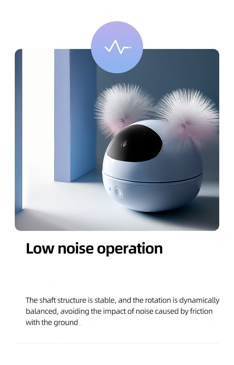 Interactive Cat Toy with Feather Teasers and Laser - View 4