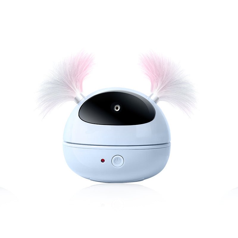 Interactive Cat Toy with Feather Teasers and Laser - View 1