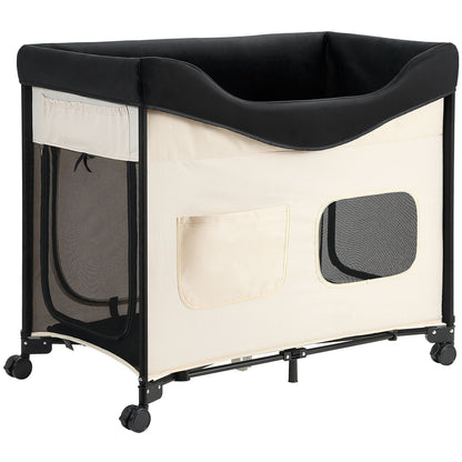 Foldable Bunk-Style Pet Bed with Steel Frame - View 3