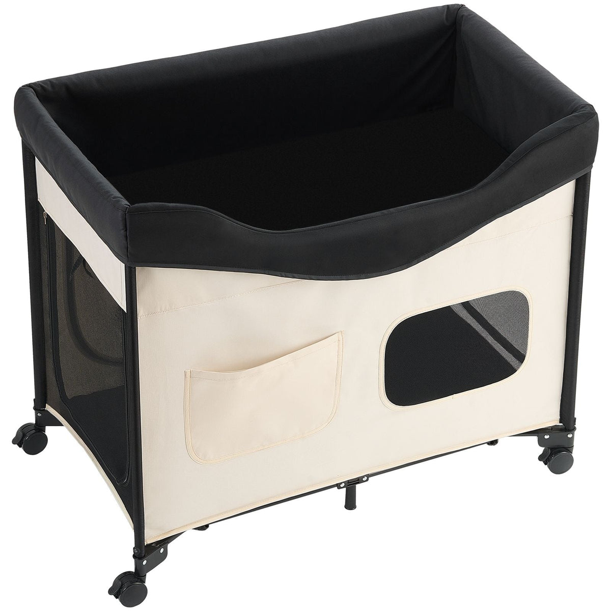 Foldable Bunk-Style Pet Bed with Steel Frame - View 1