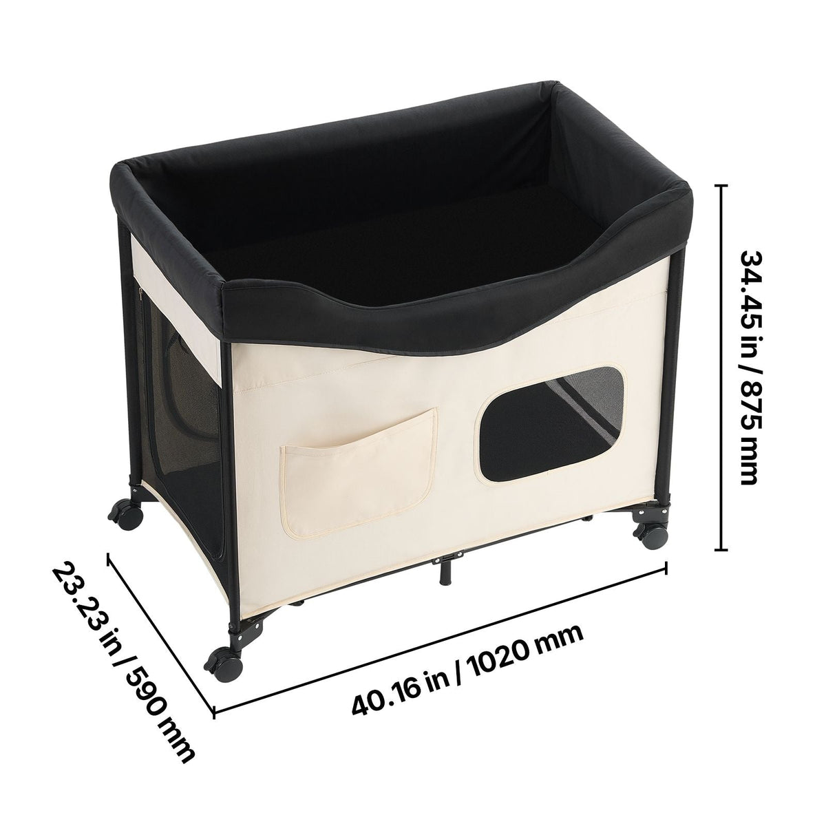 Foldable Bunk-Style Pet Bed with Steel Frame - View 5