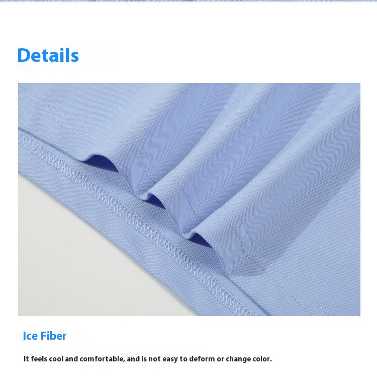 Short-Sleeve Solid-Color Polo Shirt