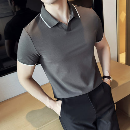 Men's Contrast-Trim Short-Sleeve Polo Shirt