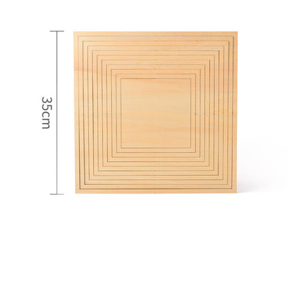 Concentric Wooden Shape Guides for Clay Work