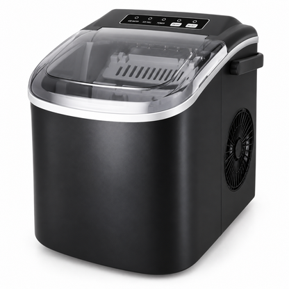 Black HZB-16M Countertop Bullet Ice Maker with Viewing Window - product view