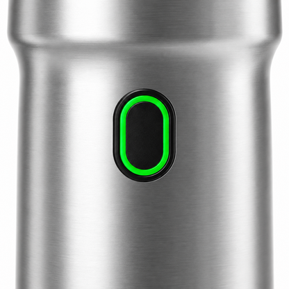 Silver JN-01 Portable Capsule and Ground Coffee Maker - control and finish detail