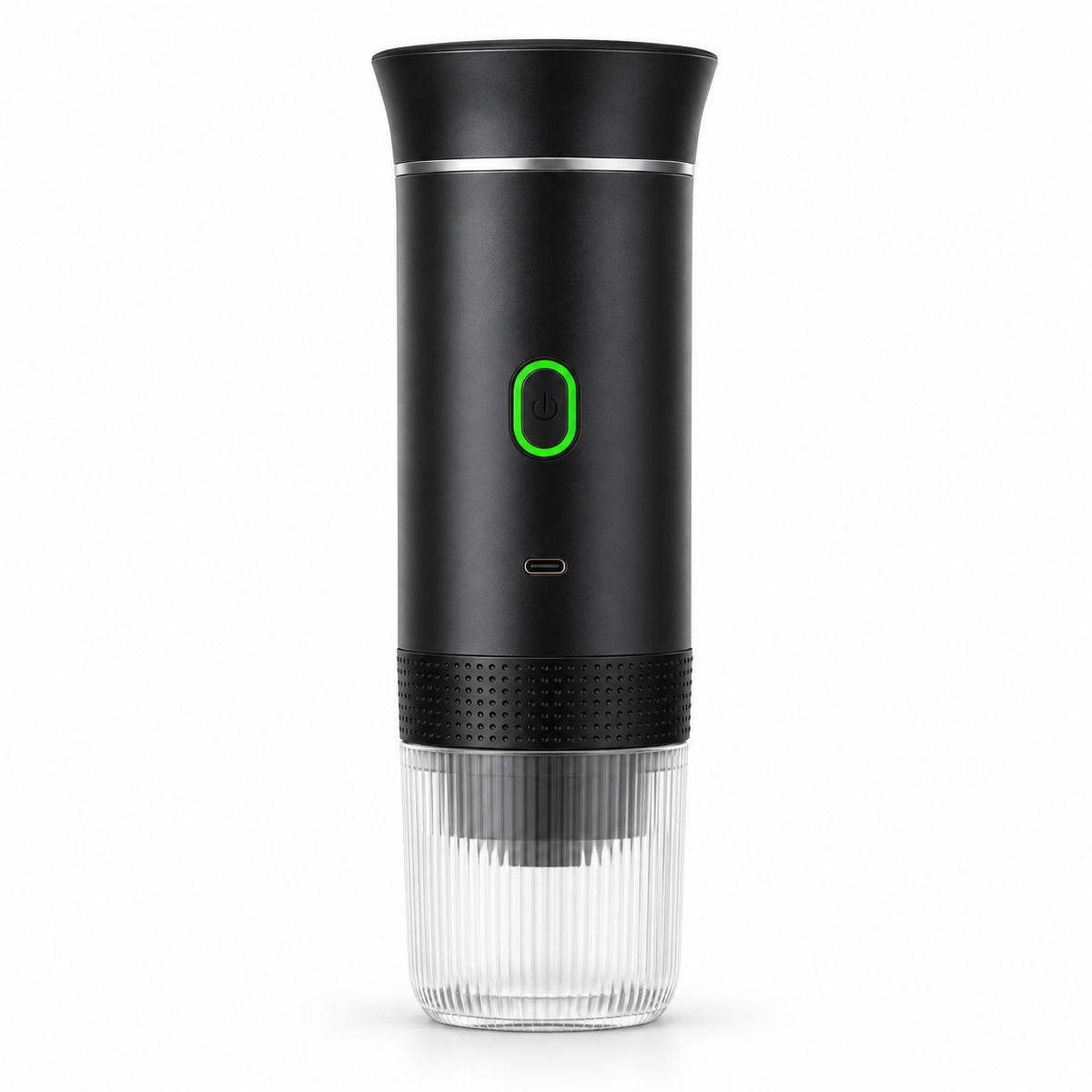 Black JN-02 USB-C Portable Capsule and Ground Coffee Maker - product view