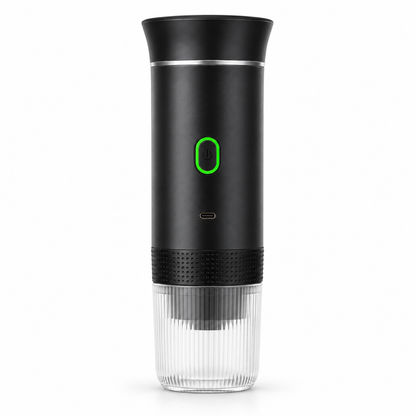 Black JN-02 USB-C Portable Capsule and Ground Coffee Maker - product view