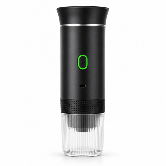 Black JN-02 USB-C Portable Capsule and Ground Coffee Maker - product view