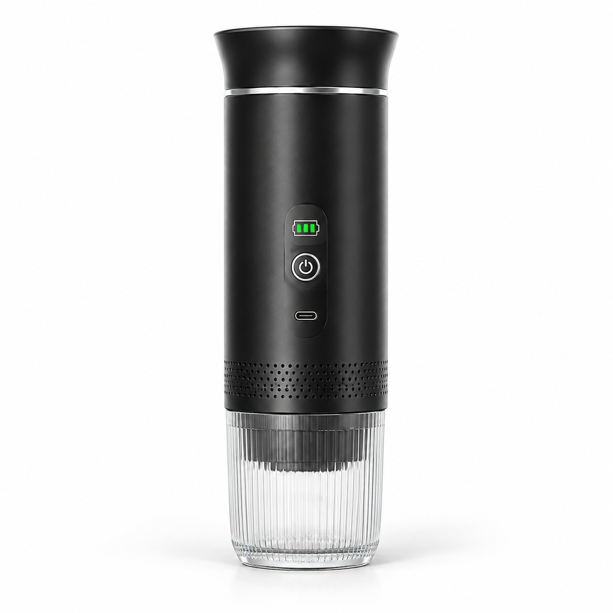 Black JN-02 Pro Portable Coffee Maker with LED Display - product view