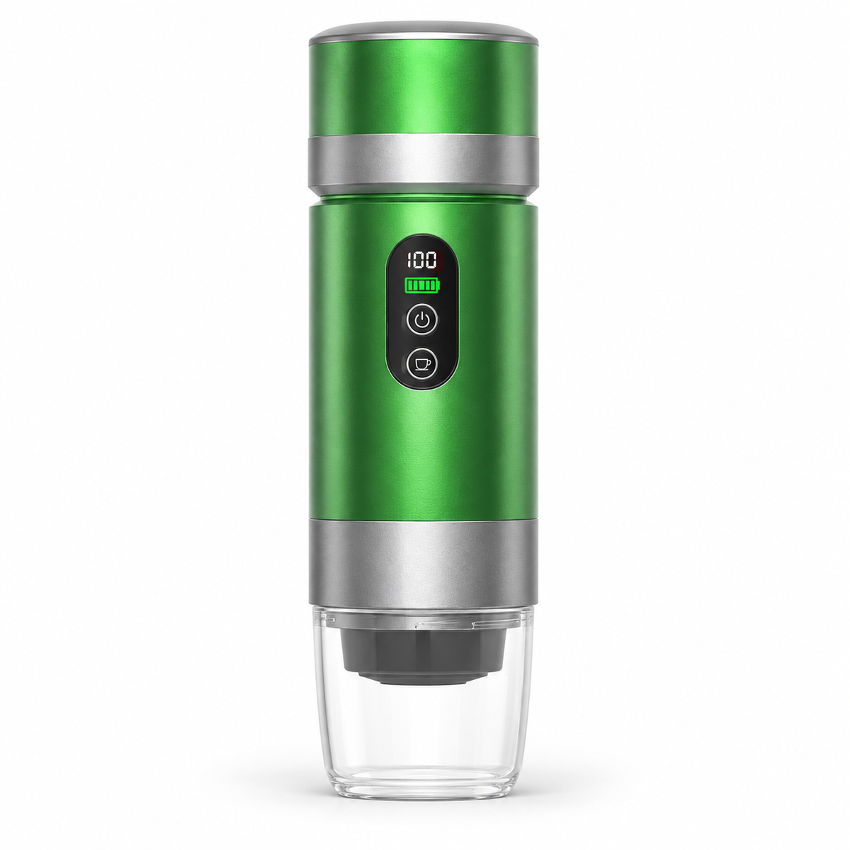 Green JN-03 Portable Coffee Maker with Removable Battery - product view