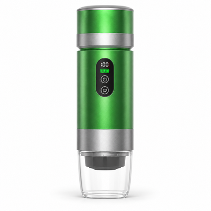 Green JN-03 Portable Coffee Maker with Removable Battery - product view