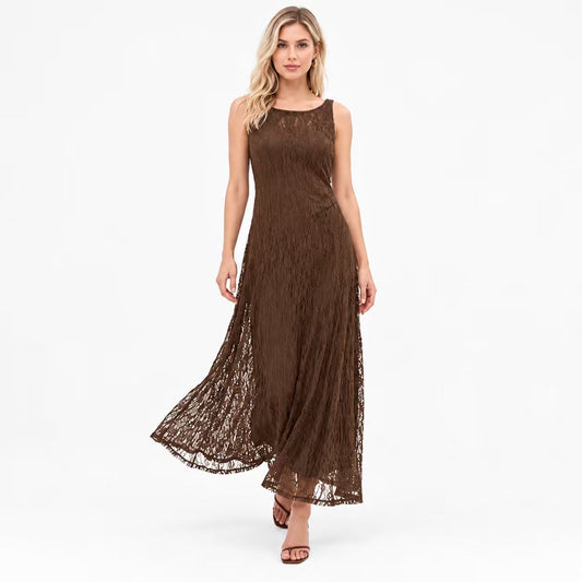 LADIESSTREETX Cocoa Column Asymmetry Midi Dress - image 01