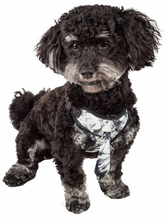 Reversible Mesh Dog Harness in Camouflage and Orange - View 2