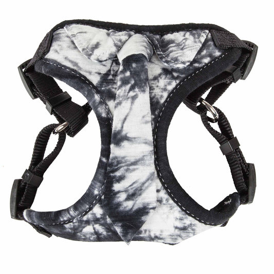 Reversible Mesh Dog Harness in Camouflage and Orange - View 1