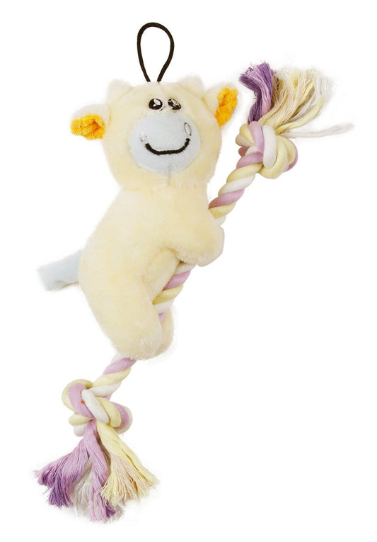 Plush Animal Toy with Jute Rope for Dogs - View 1
