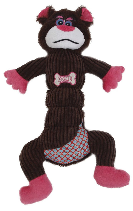 Mesh and Plush Squeaky Dog Toy - View 1