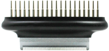 Double-Sided Pet Undercoat Rake with Flexible Hinge - View 2
