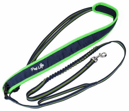 Over-the-Shoulder Dog Leash with Shock-Absorbing Section - View 1