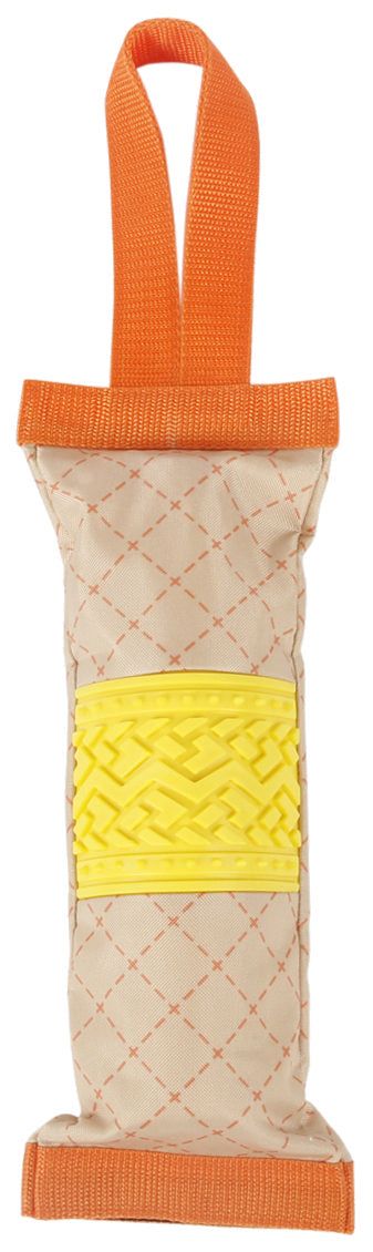 Fabric Bottle Holder Dog Toy with Carry Loop - View 1