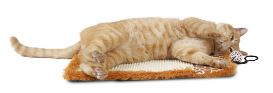 Hanging Sisal and Jute Cat Scratching Mat with Toy - View 2