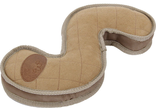Curved Mesh and Fabric Squeaky Dog Toy - View 2