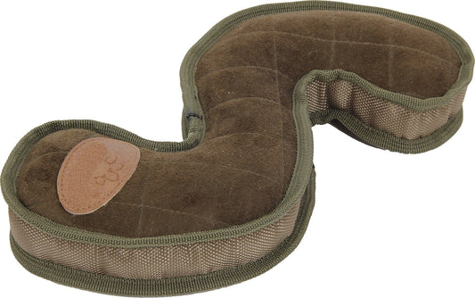 Curved Mesh and Fabric Squeaky Dog Toy - View 1