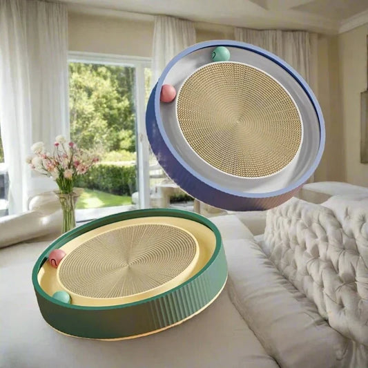 Round Cat Scratcher with Optional Replacement Core - View 1