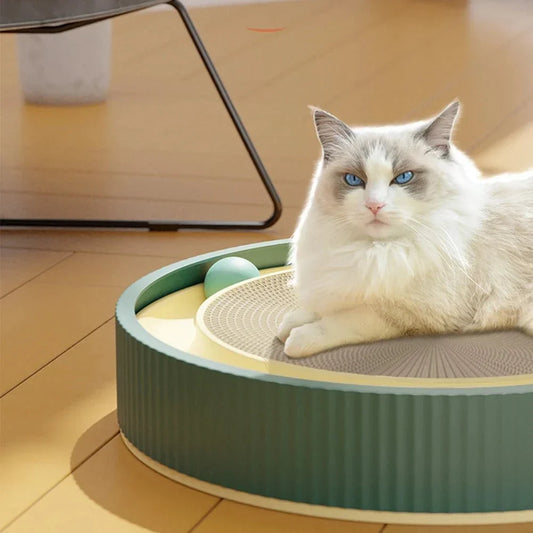 Round Cat Scratcher with Optional Replacement Core - View 2